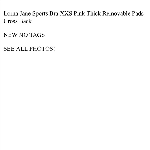 Lorna Jane NEW XXS Sports Bra Pink - Picture 5 of 5